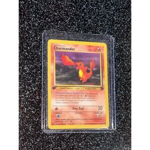 FIRST 1st EDITION CHARMANDER 50/82 Pokemon Team Rocket - Prepare For Trouble!